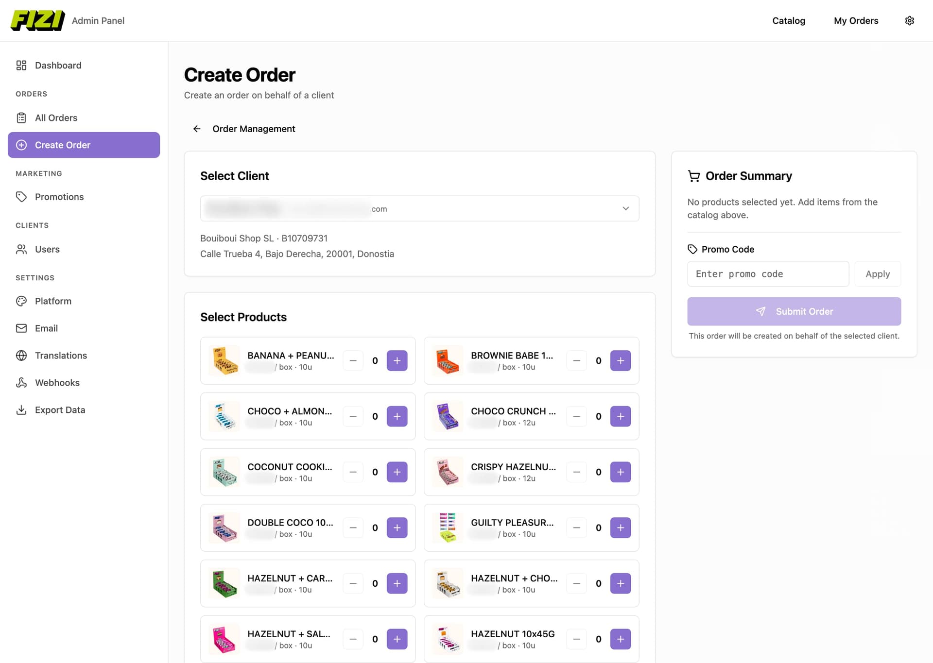 Food & Beverage B2B Wholesale