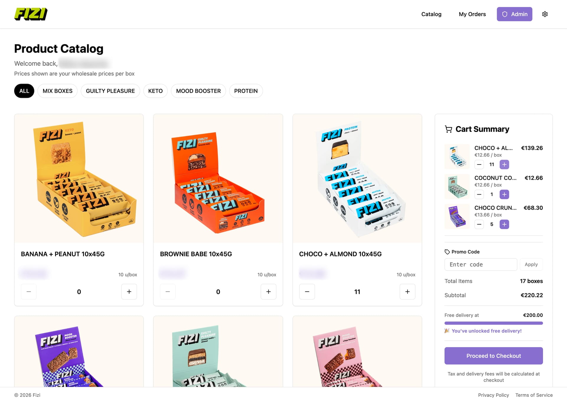 Food & Beverage B2B Wholesale